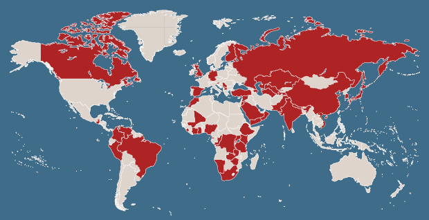 Alumni Abroad Map